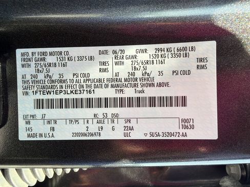 Used 2020 Ford F150 XLT w/ Equipment Group 302A Luxury AWD/4WD image 35