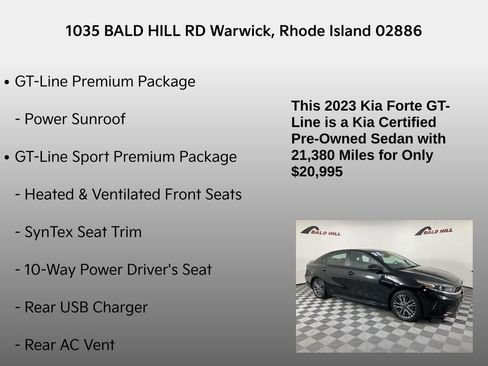 Certified 2023 Kia Forte GT-Line w/ GT-Line Premium Package image 14