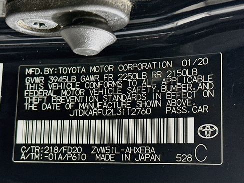Used 2020 Toyota Prius LE FWD image 12