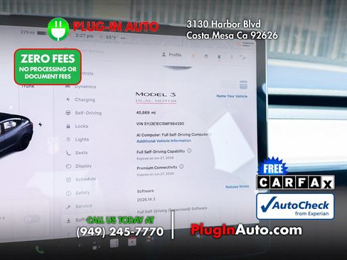 Used 2021 Tesla Model 3 Performance AWD/4WD image 33