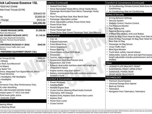 Used 2017 Buick LaCrosse Essence w/ Sun and Shade Package image 6