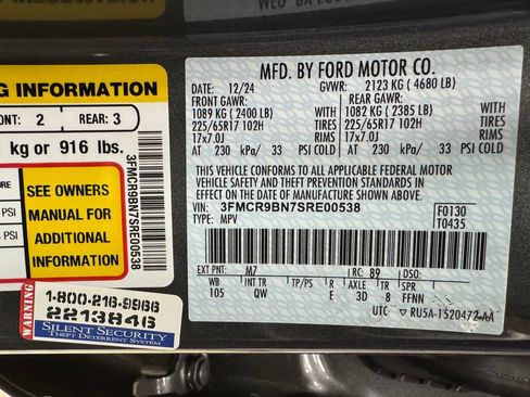Certified 2025 Ford Bronco Sport Big Bend w/ Convenience Package AWD/4WD image 32