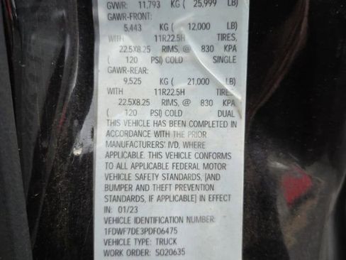 Used 2023 Ford F750 2WD Regular Cab Super Duty image 22
