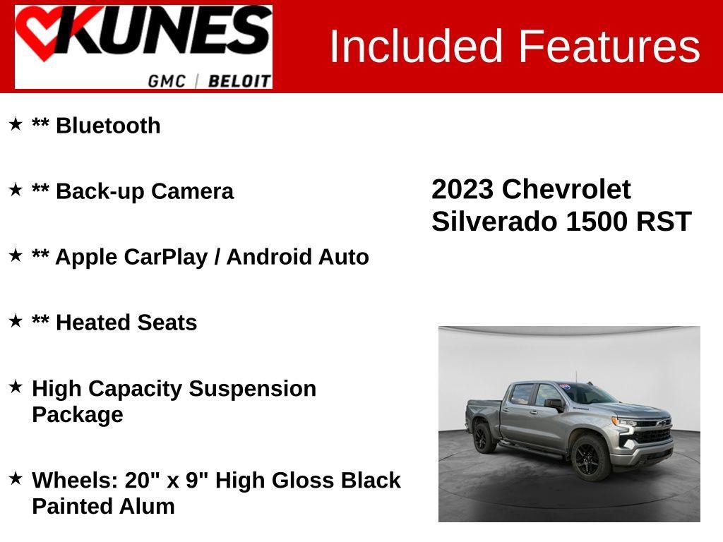 Used 2023 Chevrolet Silverado 1500 RST w/ Convenience Package II AWD/4WD image 2