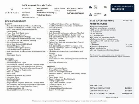 Used 2024 Maserati Grecale Trofeo image 7