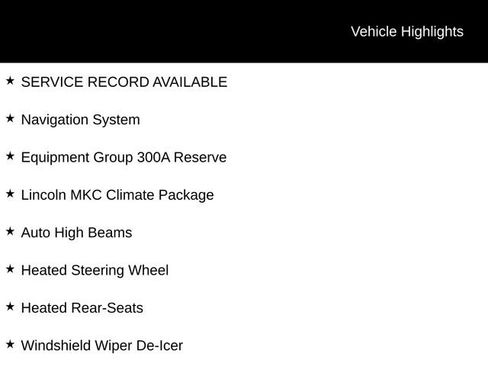 Used 2017 Lincoln MKC Reserve w/ Lincoln MKC Climate Package image 2