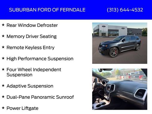 Used 2014 Jeep Grand Cherokee SRT w/ Trailer Tow Group IV AWD/4WD image 13