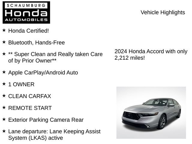 Certified 2024 Honda Accord EX image 14