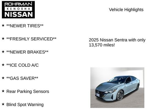 Certified 2025 Nissan Sentra SR FWD image 7
