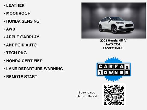 Used 2023 Honda HR-V EX-L image 6