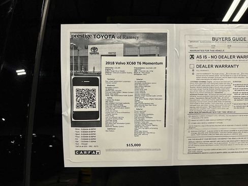 Used 2018 Volvo XC60 T6 Momentum w/ Advanced Package image 12