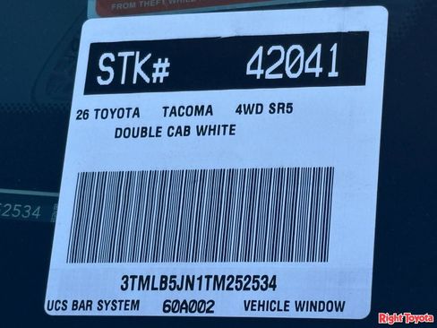 New 2026 Toyota Tacoma SR5 AWD/4WD image 25