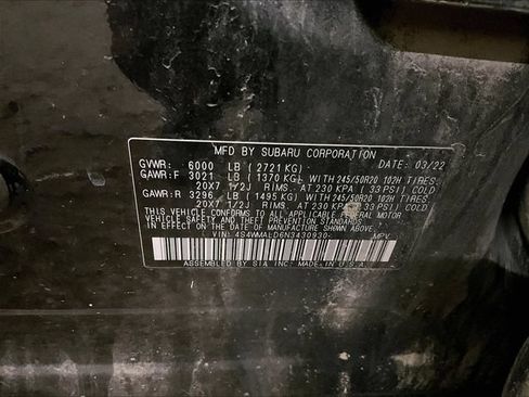 Used 2022 Subaru Ascent Limited w/ Technology Package AWD/4WD image 34