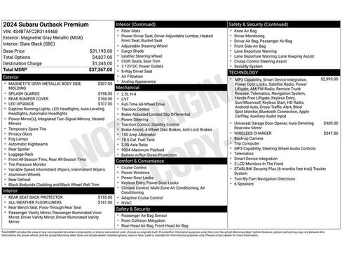 Used 2024 Subaru Outback Premium AWD/4WD image 38