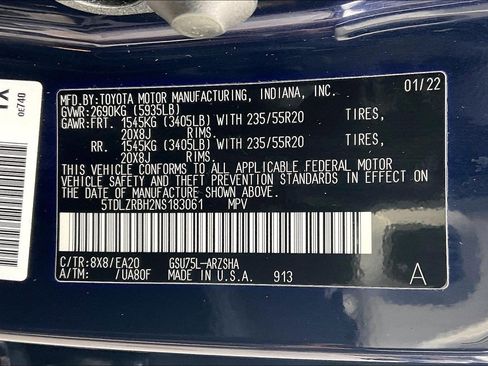 Used 2022 Toyota Highlander XSE image 38