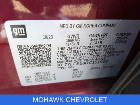 Used 2024 Chevrolet Trax LS w/ LS Convenience Package FWD image 33