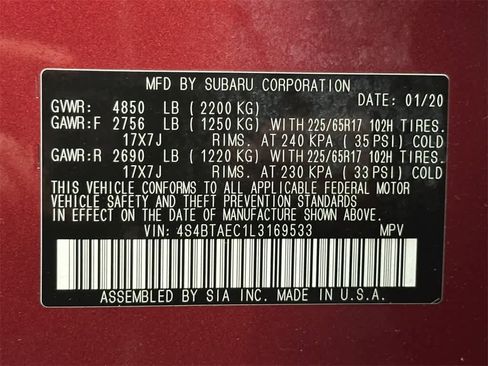 Used 2020 Subaru Outback Premium w/ Popular Package #1 image 19