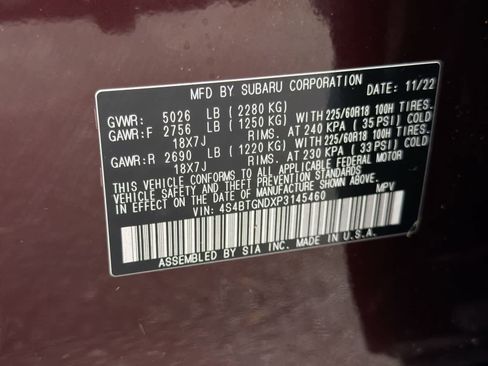 Certified 2023 Subaru Outback Limited XT AWD/4WD image 38