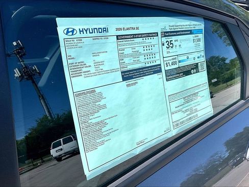 New 2026 Hyundai Elantra SE FWD image 16
