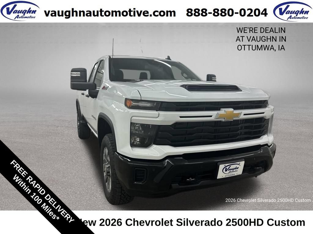 New 2026 Chevrolet Silverado 2500 Custom w/ Custom Value Package AWD/4WD 360° Tour