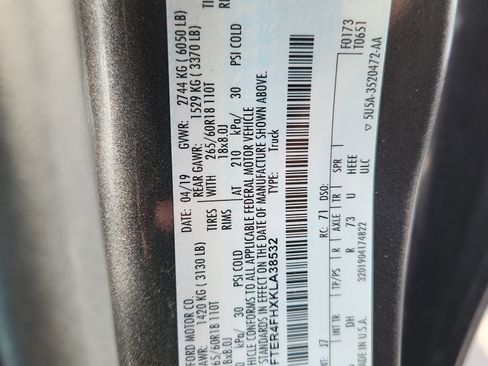 Used 2019 Ford Ranger Lariat w/ Equipment Group 501A Mid image 8