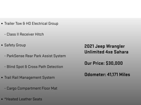 Used 2021 Jeep Wrangler Unlimited Sahara w/ Cold Weather Group image 12