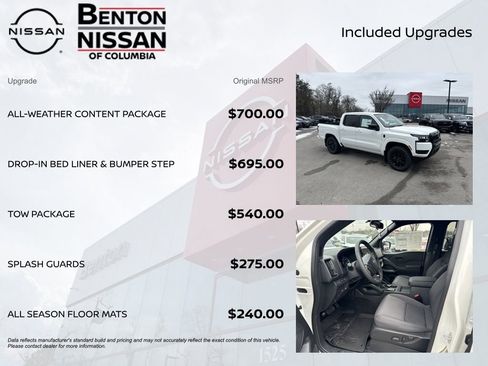 New 2026 Nissan Frontier SV w/ All-Weather Content Package AWD/4WD image 7