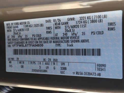 New 2026 Ford F150 Lariat w/ Equipment Group 501A Mid image 23