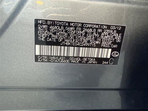 Used 2012 Lexus ES 350 FWD image 35