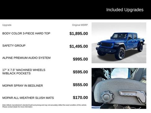 New 2026 Jeep Gladiator Rubicon w/ Safety Group image 5