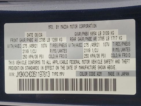 Used 2025 MAZDA CX-90 3.3 Turbo w/ Premium Sport Pkg image 76