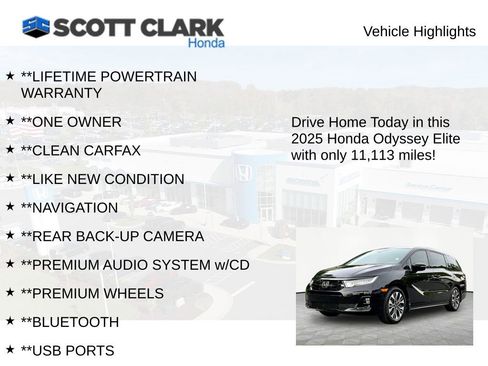Used 2025 Honda Odyssey Elite image 11