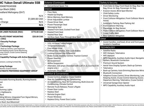 Used 2026 GMC Yukon Denali Ultimate w/ LPO, Floor Liner Package AWD/4WD image 19