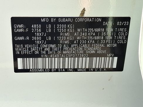 Certified 2023 Subaru Outback Onyx Edition AWD/4WD image 27