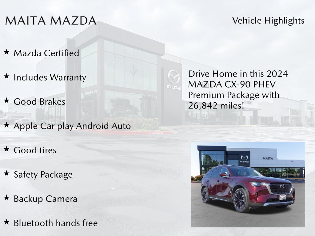 Used 2024 MAZDA CX-90 Plug-In Hybrid w/ Premium Pkg AWD/4WD image 8