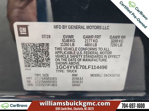 Certified 2020 Chevrolet Silverado 3500 High Country w/ Technology Package image 35