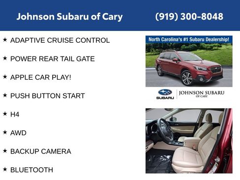 Used 2019 Subaru Outback 2.5i Limited w/ Popular Package #2 image 12