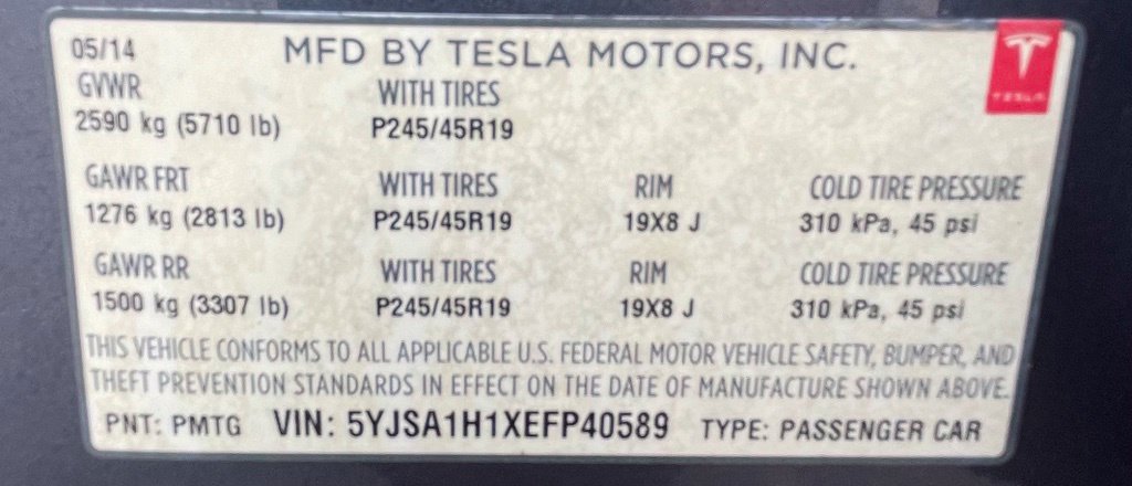 Used 2014 Tesla Model S 85 RWD image 36