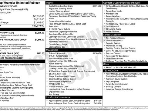 Used 2020 Jeep Wrangler Unlimited Rubicon w/ Dual Top Group image 15