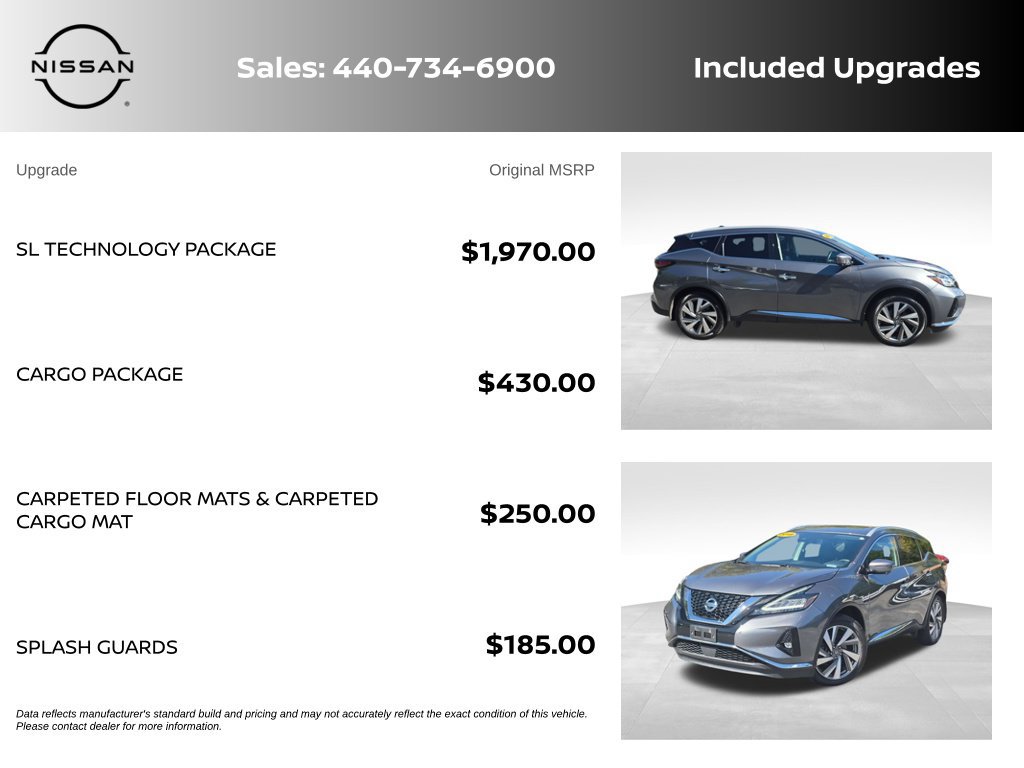 Used 2019 Nissan Murano SL w/ SL Technology Package AWD/4WD image 6