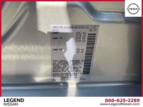 Certified 2024 Nissan Altima 2.5 SV FWD image 18