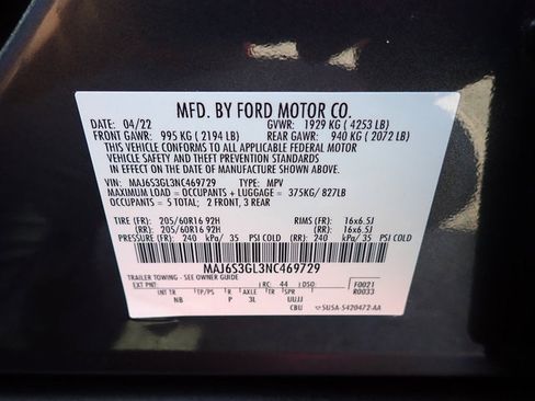 Used 2022 Ford EcoSport SE w/ Interior Protection Package AWD/4WD image 19