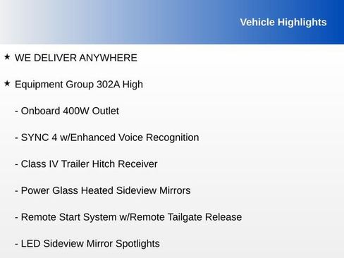 Used 2023 Ford F150 XLT w/ Equipment Group 302A High AWD/4WD image 8