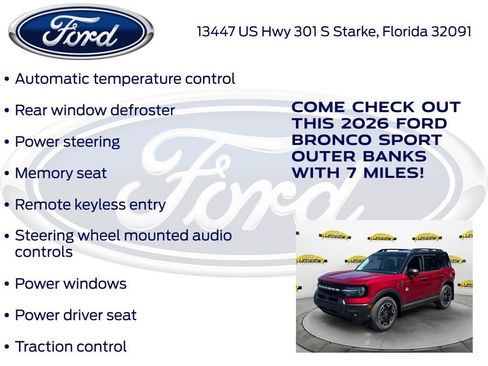 New 2026 Ford Bronco Sport Outer Banks w/ Outer Banks Tech Package+ image 25