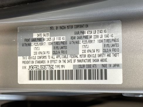 Certified 2025 MAZDA CX-5 AWD 2.5 S w/ Preferred Package image 27