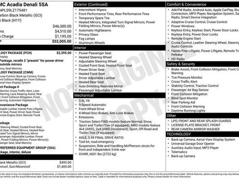 Used 2020 GMC Acadia Denali w/ Technology Package image 2