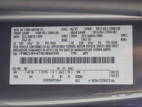 Used 2022 Ford Escape SEL image 52