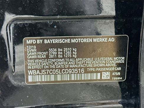 Used 2020 BMW M550i xDrive M550i xDrive w/ Executive Package image 37