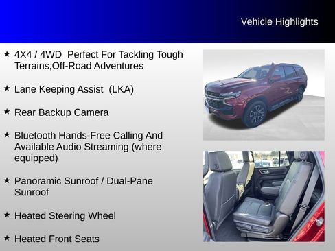 Used 2021 Chevrolet Tahoe Z71 w/ Z71 Signature Package image 4