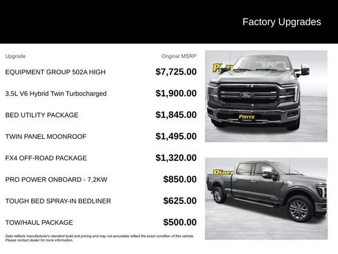 Used 2025 Ford F150 Lariat w/ Equipment Group 502A High AWD/4WD image 13